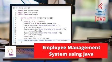 Employee Management System Using Java | Java Project