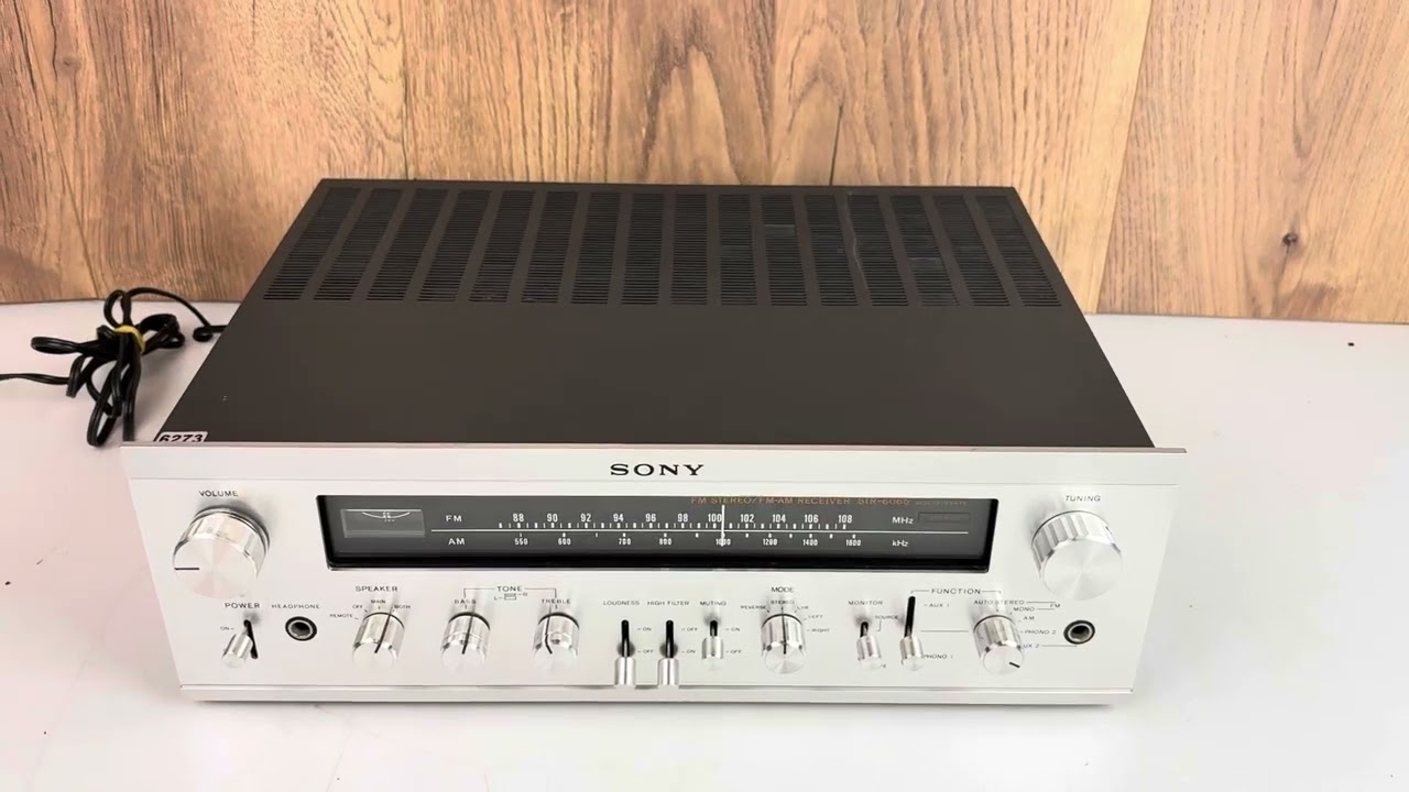Ampli Vintage Sony STR-6065 – 1970 – Révisé – 50W – Quelques Marques Sur Le Cadran