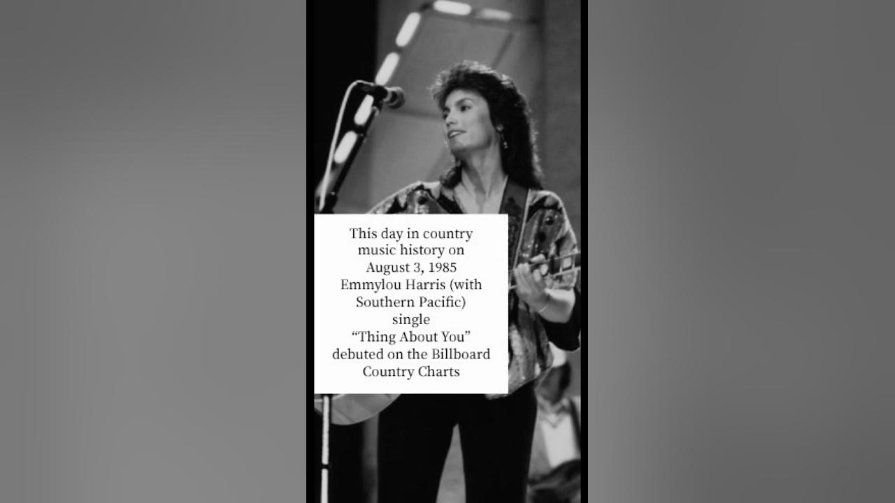 This day in country music history on 8/3/85 Emmylou Harris hit the charts #countrymusic #80smusic This day in country music history on 8/3/85 Emmylou Harris hit the charts #countrymusic #80smusic