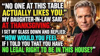 No One At This Table Actually Likes You, My Daughter-In-Law Said at Thanksgiving.