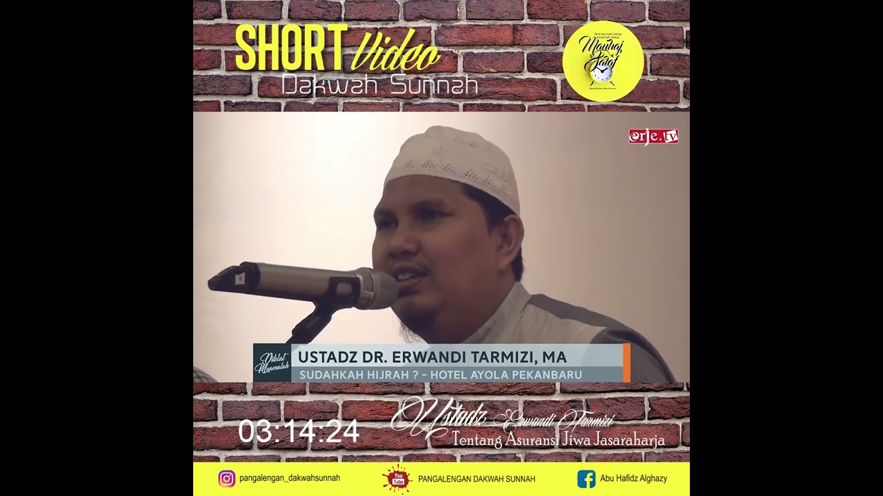 Tentang Asuransi Jiwa Jasaraharja - Ustadz Erwandi Tarmizi