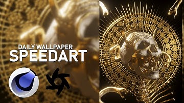 SKULL I Everyday/Daily render I Cinema4D and Octane render Speedart I Damongraphics