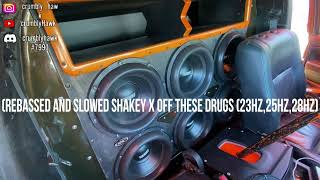 Rebassed Slowed Shakey X Off These Drugs Ft Crumblyhawk 23Hz,25Hz,28Hz