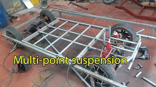 Homemade electric car with multi-point suspension part 1 | Car Tech