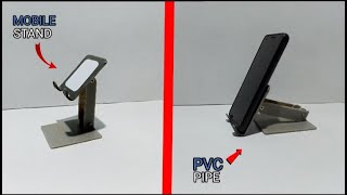 How To Make A Mobile Stand Using Pvc Pipe At Home/ Diy Mobile Stand Making PProces