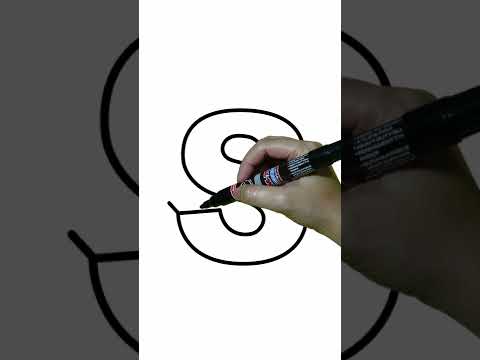 HOW TO DRAW 3D LETTER S