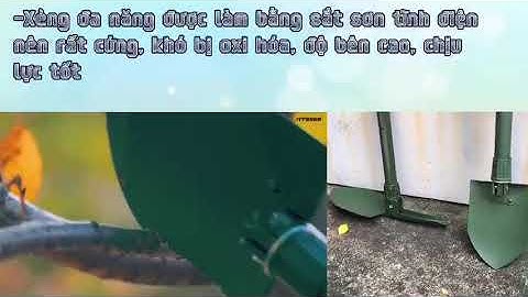 Xẻng Gấp Gọn Bằng Thép, Dụng Cụ Làm Vườn Để Đi Du Lịch Ngoài Trời