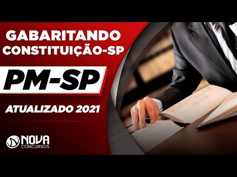 Gabaritando Constituição - SP no Concurso Polícia Militar - SP | Atualizado 2021