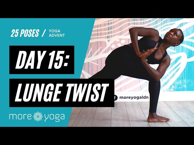 Right Twisting High Lunge - Exercise How-to - Skimble