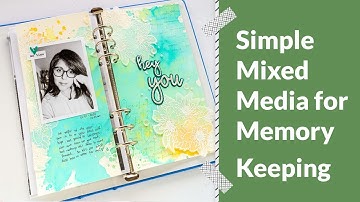 How To Create a Watercolor Background for Memory Keeping ( Inspired by a Card with Nathalie)