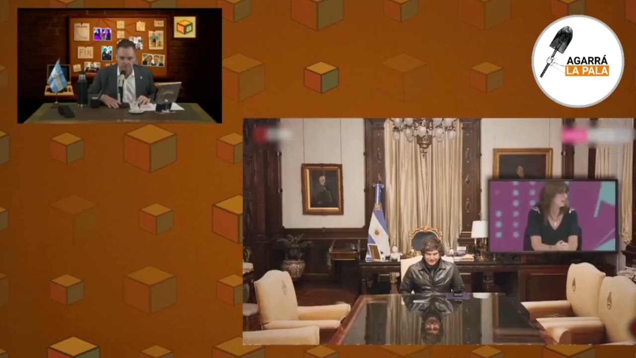 Adorni tuvo que explicar que no usan un cartón de Milei en las reuniones de gabinete