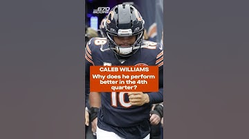Why does Caleb Williams perform better in the 4th quarter?