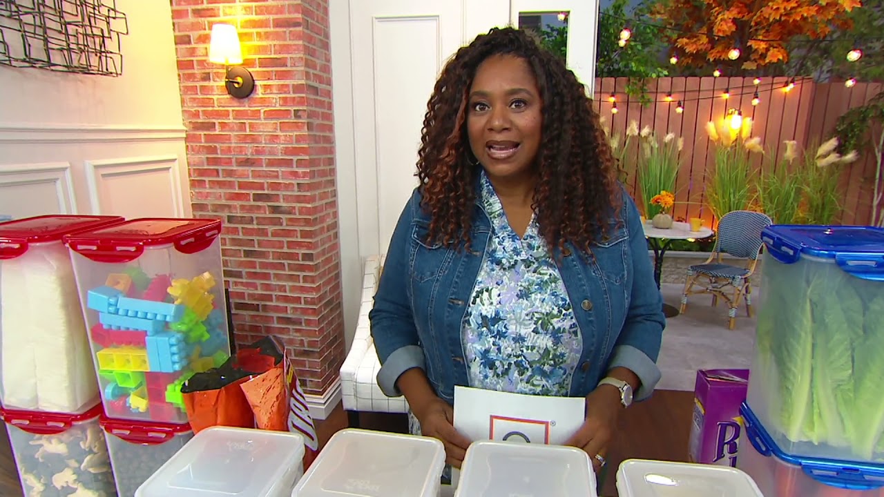 LocknLock 4 piece Tall Canister Storage Set on QVC