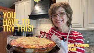 Make Ahead SPAGHETTI PIE One Dish Meal Potluck Dinner \& Bloopers @ourforeverfarm