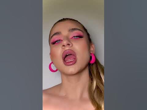 Цветной макияж - розовые стрелки - YouTube