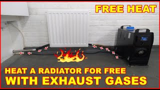 Free Heat from Waste Exhaust Gases Heating Radiator Home Diesel Heater Chinese EGR Recovery Exchange