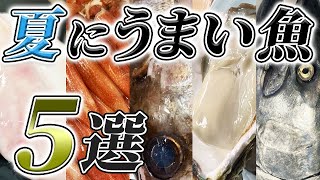 【 良い魚 ランキング 】 夏 に 旨い 魚 5選 ！ 【 目利き ・ せり人ムタロー 】