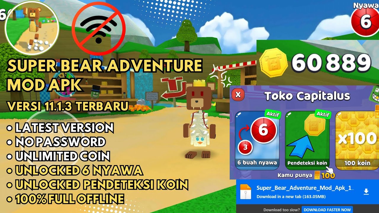 ‼️SUPER BEAR ADVENTURE MOD APK ANDROID 100 WORK ‼️ NO