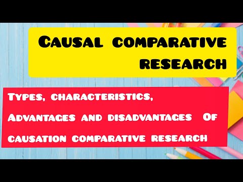 Causal comparative research/types, characteristics, advantages and disadvantages