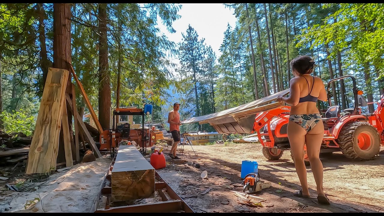 We Bought An Old $4000 Saw Mill And This Is What We've Milled! TIMELAPSE