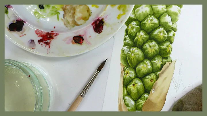 BOTANICAL ART Painting an Arum maculatum fruit in ...