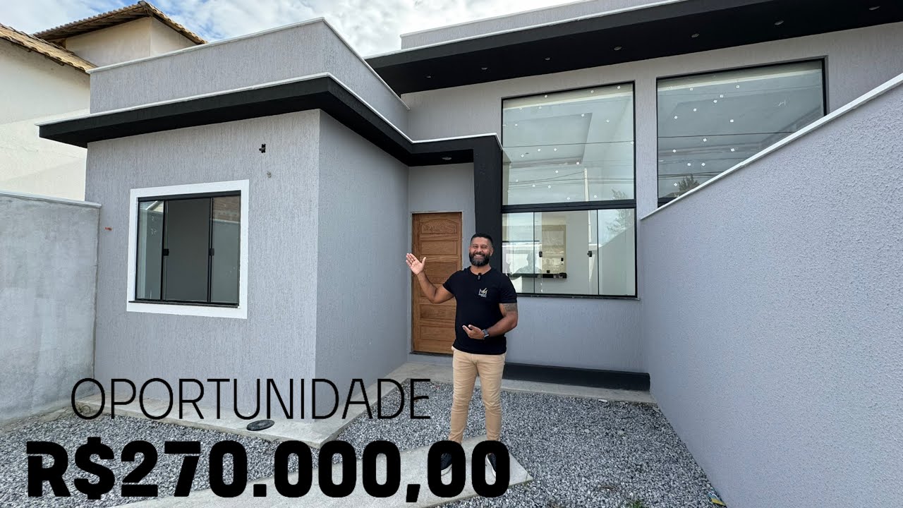 CASA DE PRAIA POR R$270.000,00 - RIO DAS OSTRAS/RJ.