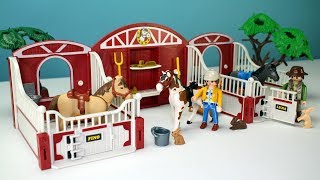 Hi kids, Racetoytime here! Today, we are going to build this Playmobil Country Pony Stable Barn Building Set. This is a fun and 