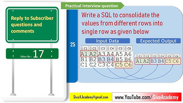 Subscriber Comments Reply Video 17 | Values from multiple rows into single row