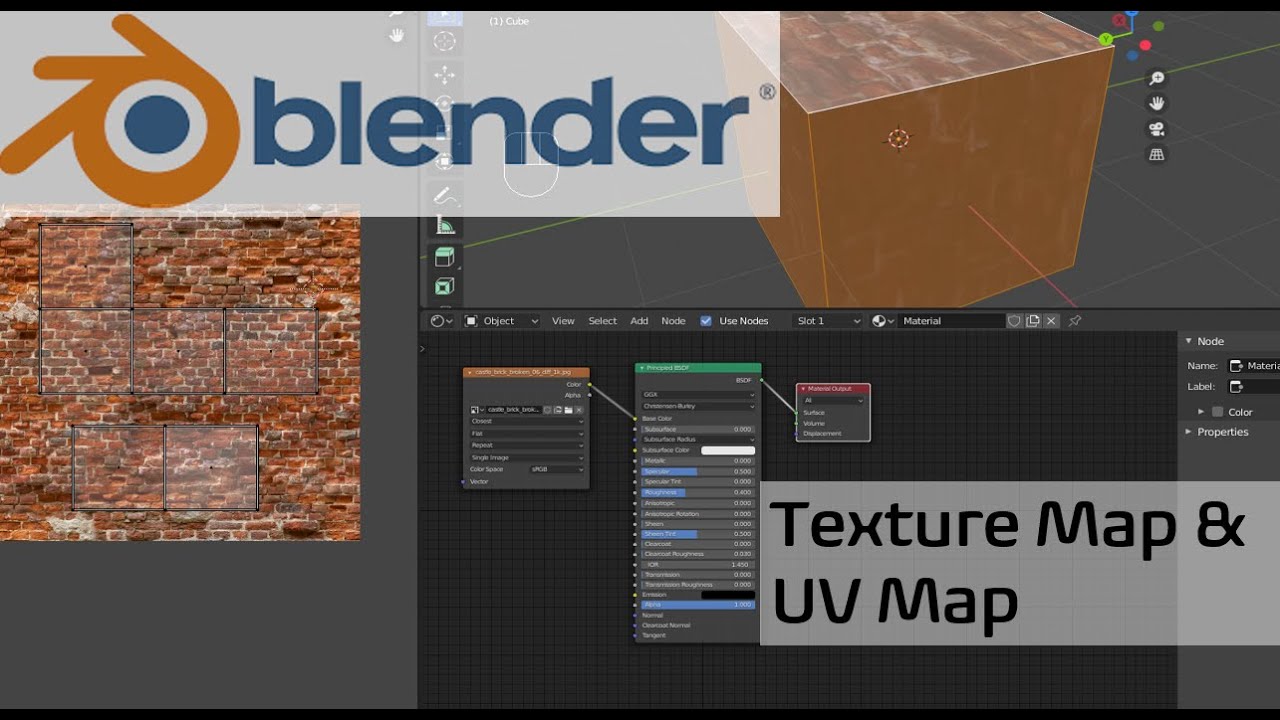 Blender Material: Texture dan UV Mapping - YouTube