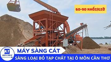 Máy sàng cát dùng để sàng loại bỏ tạp chất tại Ô môn Cần Thơ