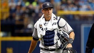 Sanchez Leaves With Injury - Yankees catcher Gary Sanchez left Saturday's game agai