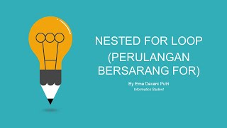 Nested For Loop (Perulangan Bersarang For)