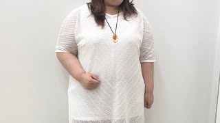 透かし編みVネックチュニック【ゆめタウン久留米】