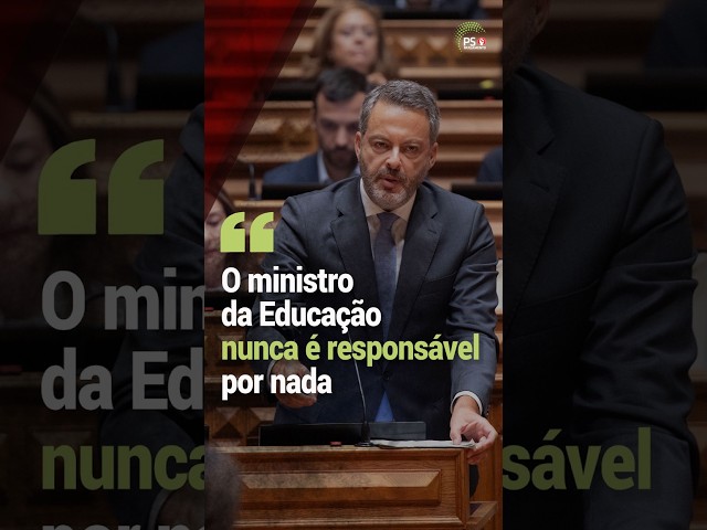 O ministro da Educação nunca é responsável por nada