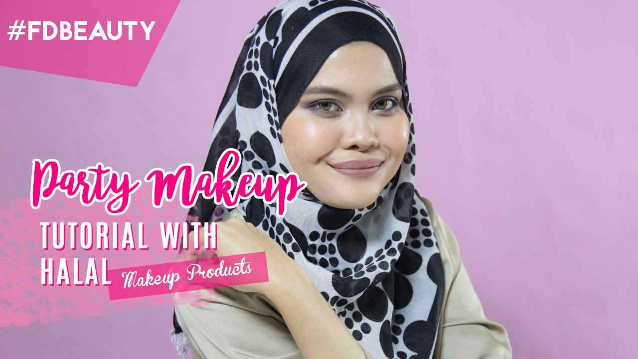 Party Makeup Tutorial With Halal Makeup Products YouTube