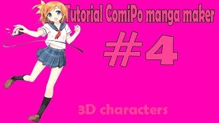Tutorial ComiPo Manga Maker #4 3D character