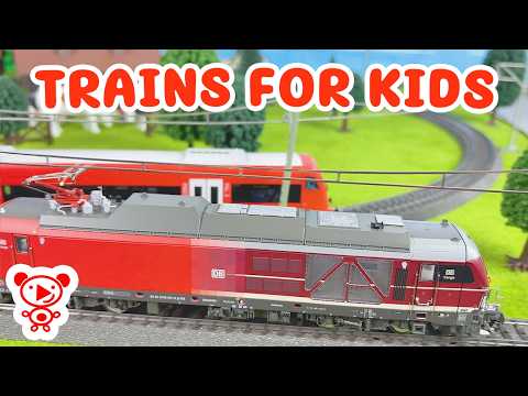 Toy Trains for Kids - Red Train Rescue! Vectron Helps Passengers