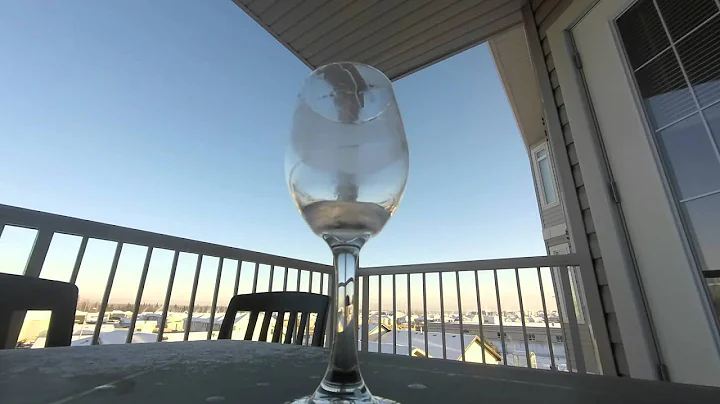 Time lapse GoPro water freezing in -34