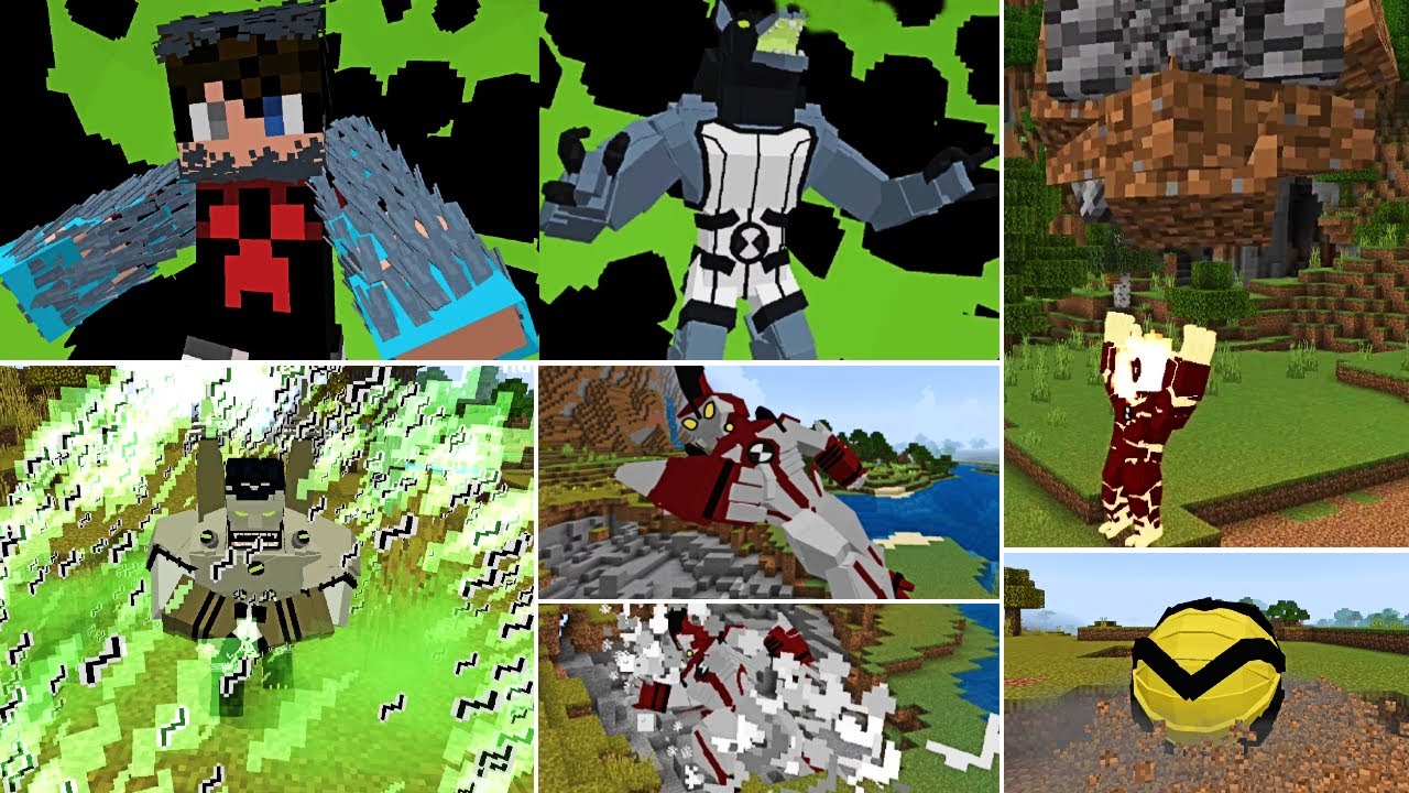 Nuevo Mejor Addon de BEN 10 para Minecraft PE