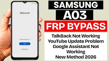Samsung A03 FRP Bypass 2026 Without PC | Without TalkBack | Without Google Assistant — Android 12/13