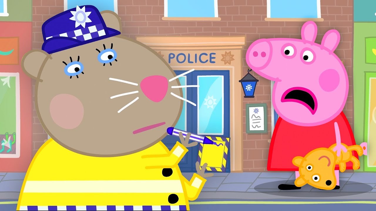 Peppa Pig Goes To The Police Station 🐷 👮 Peppa Pig Official Channel 4K Family Kids Cartoons