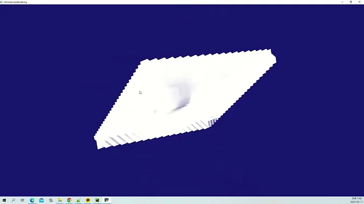 VTK Python Test  - MinIntensityRendering