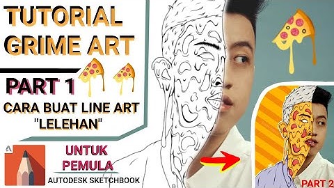Tutorial GRIME ART Autodesk sketchbook || Part 1 "LELEHAN" Pizza !1!!