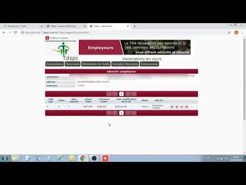 Phase N°4(V2): Guide pratique pour le dépôt en ligne de la déclaration CNSS (Tunisie)