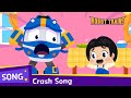 Crash Song | Be careful with glass! | English | Kids song | Baby song | Robot Trains song