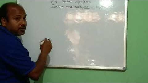 Class 5 maths factors and multiples