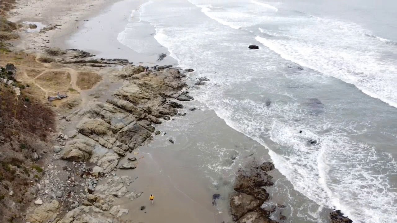 Morro rock from cayucos beach - YouTube
