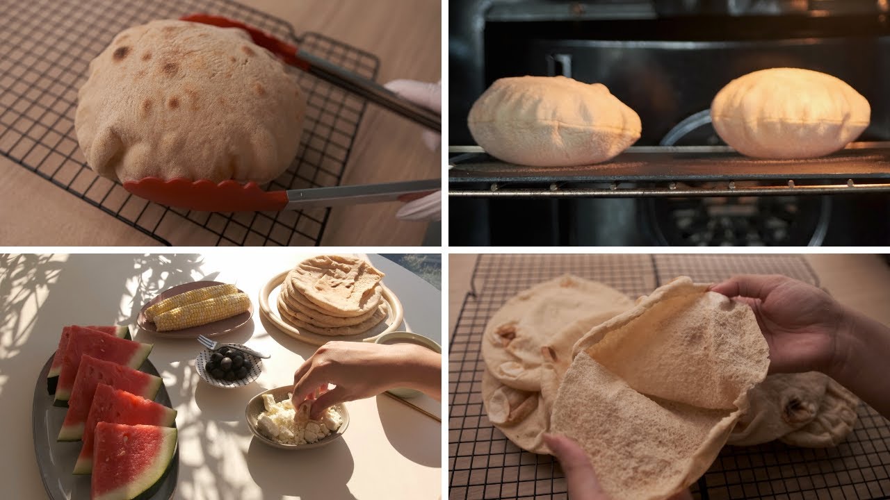 العيش المصري الأصلي! نفس طعم وقوام الجاهز بأسهل طريقة في البيت 🫓