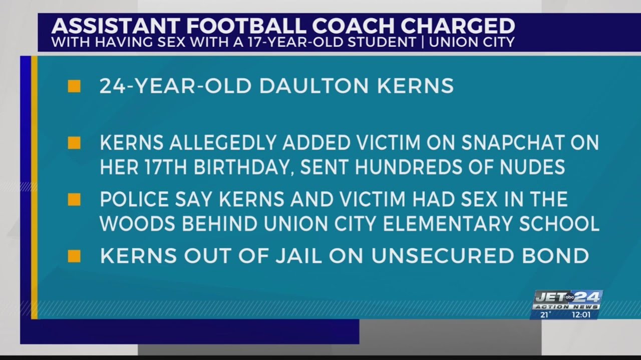 Former Union City assistant football coach faces charges for sex with ...