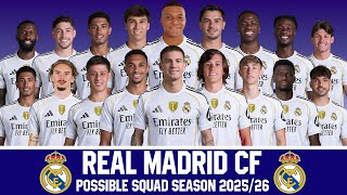Real Madrid CF Possible Squad 25/26 ft.Carreras | Real Madrid Squad Current with Transfer Rumours